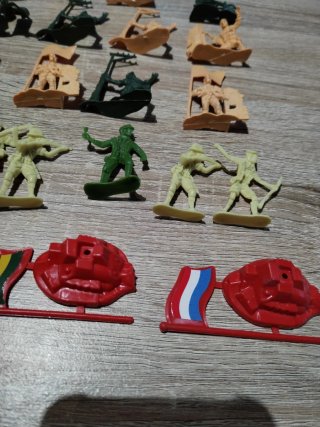 Lote Juguetes PVC Soldados Avión