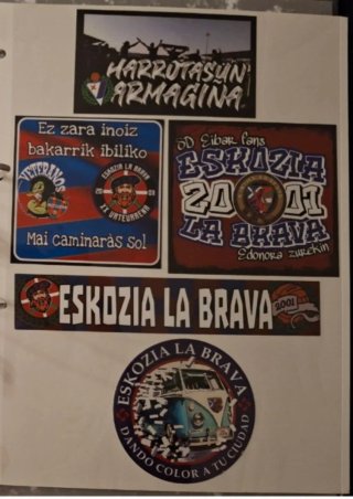 Pegatinas supporters Eibar.