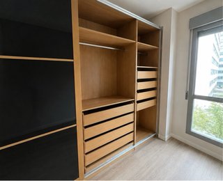 Armario PAX IKEA Madera y Cristal