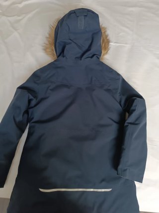 Abrigo Quechua niña azul y rojo