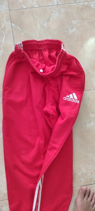 Pantalón chándal Adidas rojo vintage
