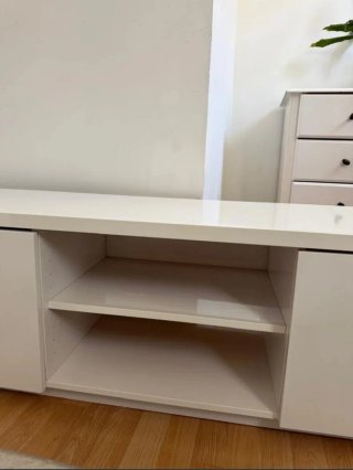 Mobile TV BYÅS Bianco Alto Lucido 160x42x45