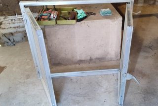 Ventana de aluminio con cristal