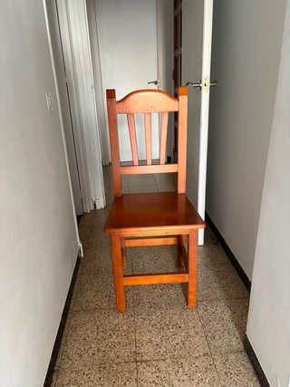 2 Sillas de Comedor de Madera Marrón