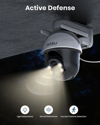 Camara Vigilancia WiFi Exterior con Panel Solar.