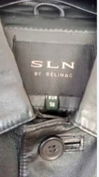 Chaqueta de piel hombre negra