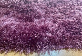 Alfombra Shaggy Pelo Largo Morado