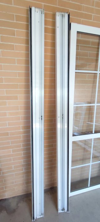 Lote 2 ventanas aluminio blanco climalit con persi