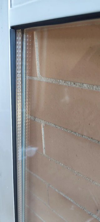 Lote 2 ventanas aluminio blanco climalit con persi