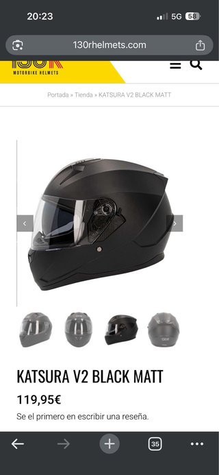 Casco Moto KATSURA V2 Negro Mate