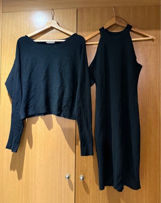Conjunto vestido negro