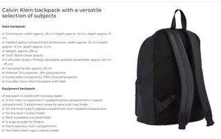 Mochila Calvin Klein Must Round Backpack