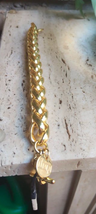 Pulsera Acero Baño Oro