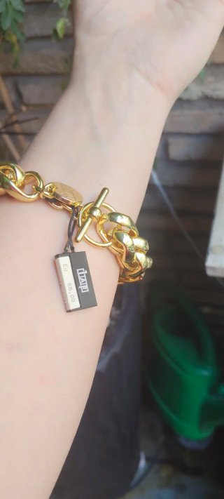 Pulsera Acero Baño Oro