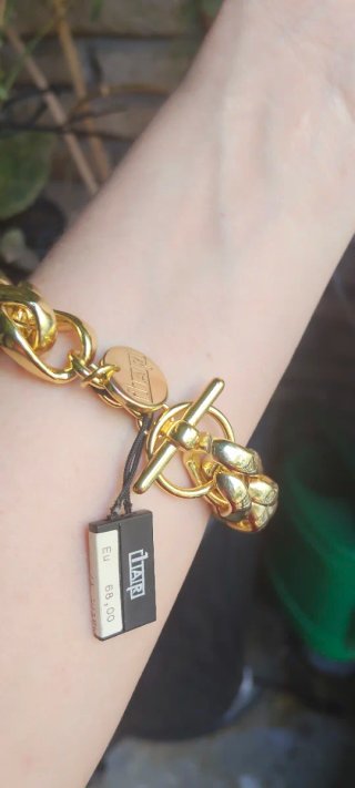 Pulsera Acero Baño Oro