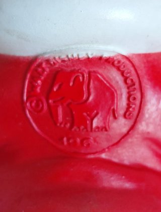 2 Pupazzi Gomma Anni '60