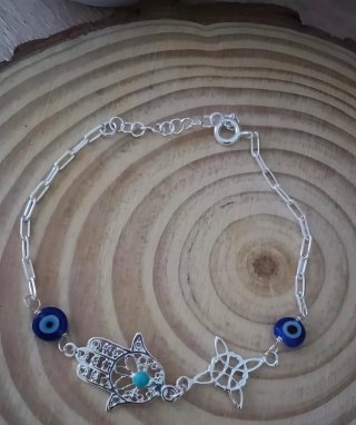 Pulsera Plata 925 Multicolor