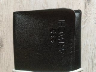 Estuche de cuero negro Art Wohl para gafas