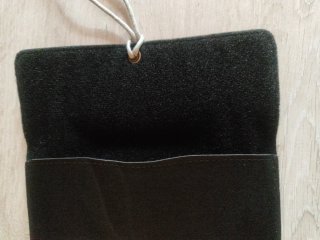 Estuche de cuero negro Art Wohl para gafas
