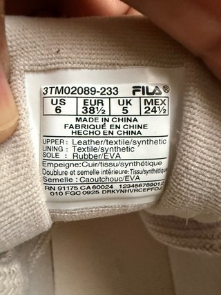 Zapatillas Fila Corda  Mujer - 38.5