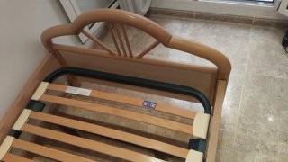 Estructura Cama Individual Madera y Metal
