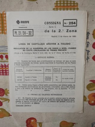 Lote 14 Consignas históricas RENFE