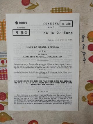 Lote 14 Consignas históricas RENFE