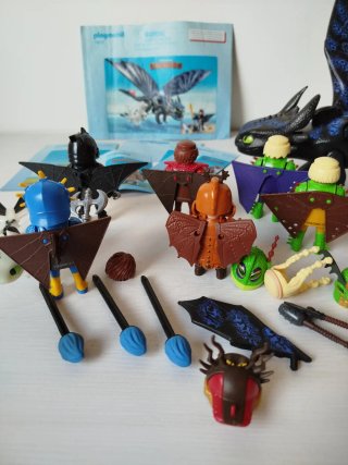 Playmobil Dragons Colección COMPLETA Trajes Volado
