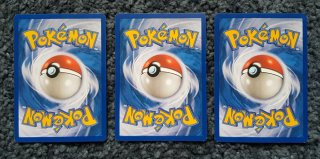 3 CARTAS POKEMON. LINEA EVOLUTIVA DE BULBASAUR.