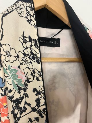 Blazer H&M floral beige multicolor