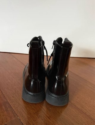 Botas militares charol negras