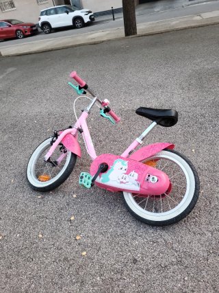 Bicicleta infantil rosa