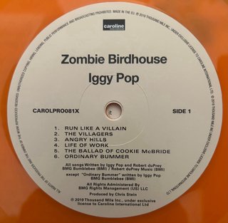 Vinilo Iggy Pop - Zombie Birdhouse