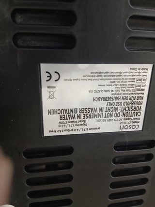 Freidora Aire Cosori 5.7L Roja