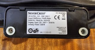 Gofrera Doble SilverCrest 1200W Antiadherente