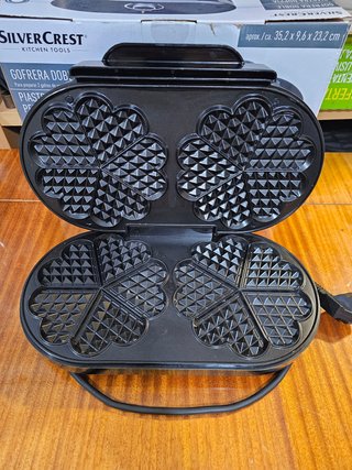 Gofrera Doble SilverCrest 1200W Antiadherente
