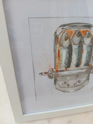 Cuadro lata de sardinas