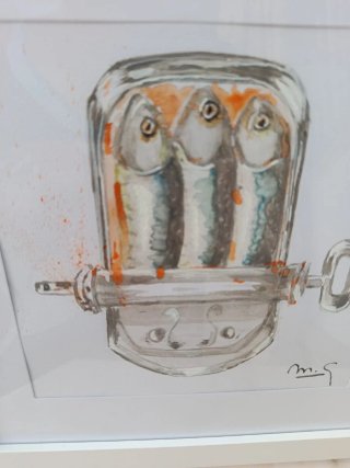 Cuadro lata de sardinas