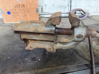Tornillo de banco vintage