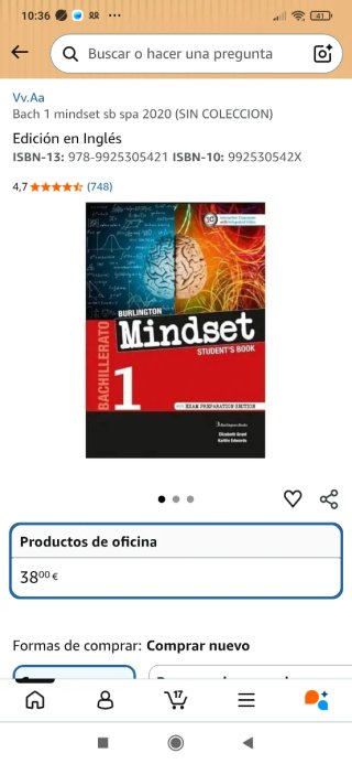Mindset 1 Bachillerato. Students's book
