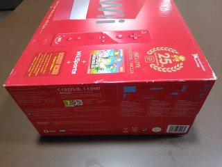 CAJA Nintendo Wii Roja Edición Especial Mario 25th