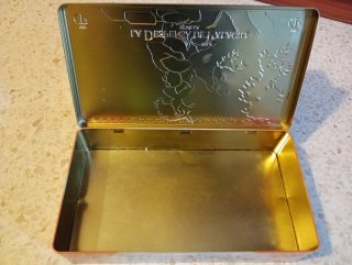 Lotto di 3 Scatole di Latta Decorative Vintage