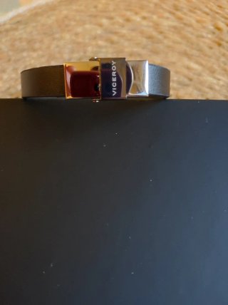 Pulsera Viceroy Hombre Negra y Plateada