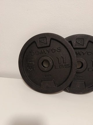 Discos de Pesas DOMYOS 11 LBS (2 uds)