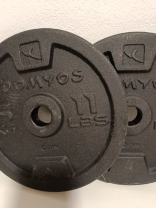 Discos de Pesas DOMYOS 11 LBS (2 uds)