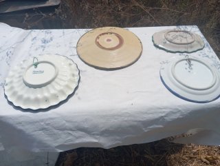 Lote 4 piatti in ceramica Talavera vintage Spagna