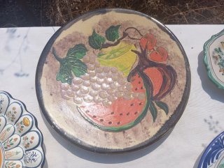 Lote 4 piatti in ceramica Talavera vintage Spagna