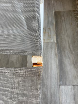 Tumbona terraza reclinable gris