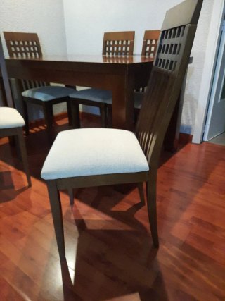 Mesa comedor y 6 sillas madera