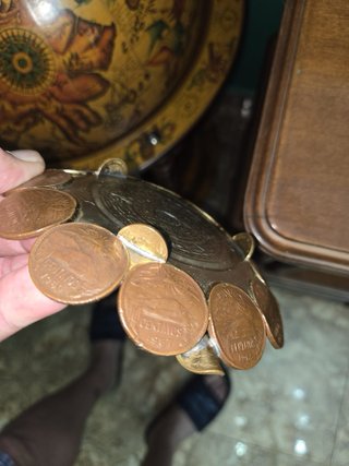 Cenicero Artesanal Monedas Mexicanas